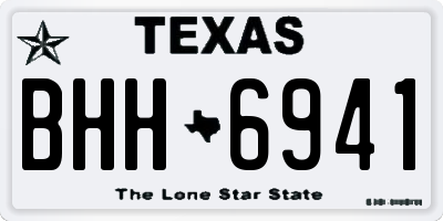 TX license plate BHH6941