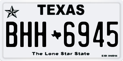 TX license plate BHH6945