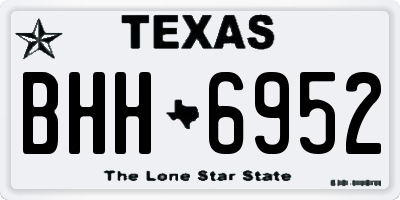 TX license plate BHH6952