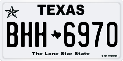 TX license plate BHH6970
