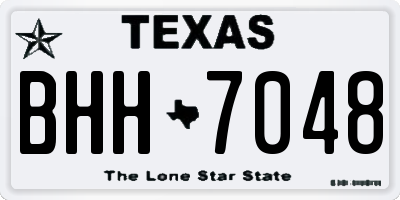TX license plate BHH7048