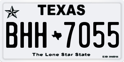TX license plate BHH7055