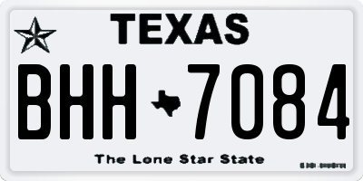 TX license plate BHH7084