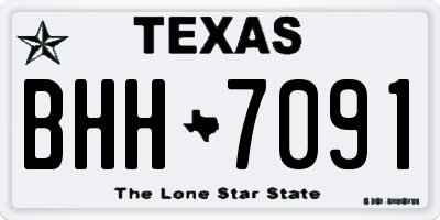 TX license plate BHH7091