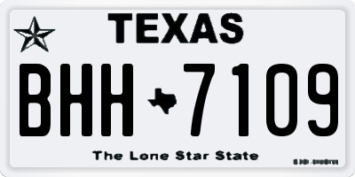TX license plate BHH7109