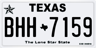 TX license plate BHH7159