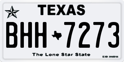 TX license plate BHH7273