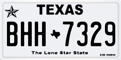TX license plate BHH7329