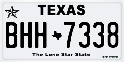 TX license plate BHH7338
