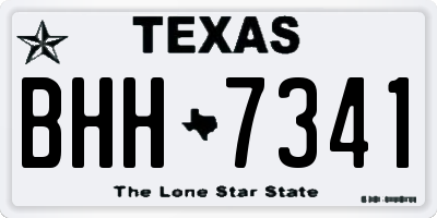 TX license plate BHH7341