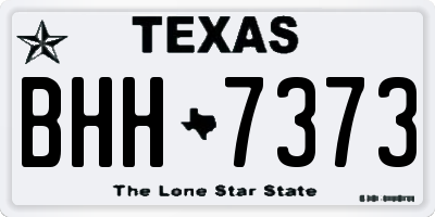 TX license plate BHH7373