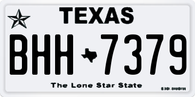 TX license plate BHH7379