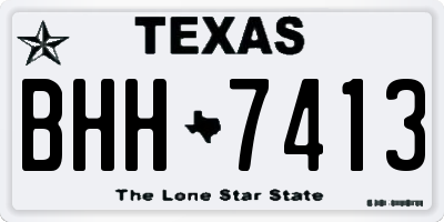 TX license plate BHH7413