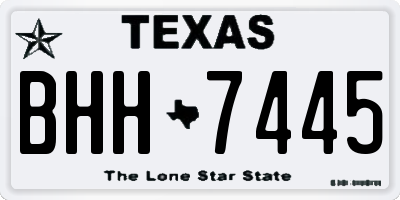 TX license plate BHH7445