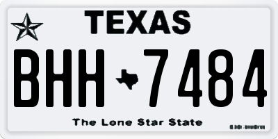 TX license plate BHH7484