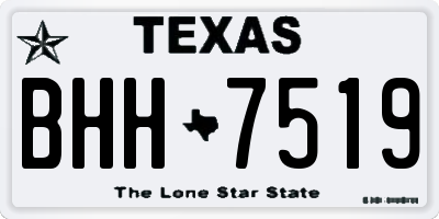 TX license plate BHH7519