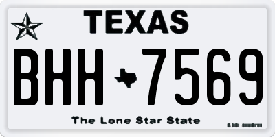 TX license plate BHH7569
