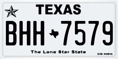 TX license plate BHH7579
