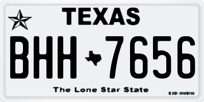 TX license plate BHH7656