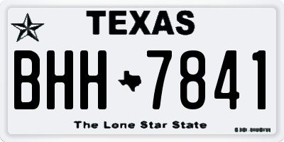 TX license plate BHH7841