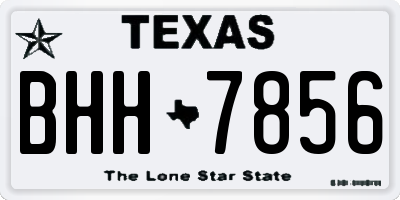 TX license plate BHH7856