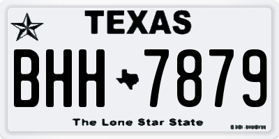 TX license plate BHH7879