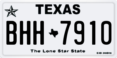TX license plate BHH7910
