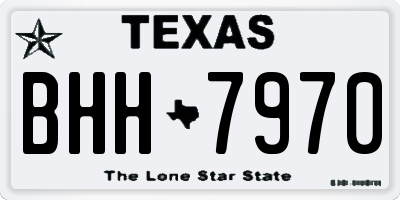 TX license plate BHH7970