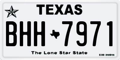 TX license plate BHH7971