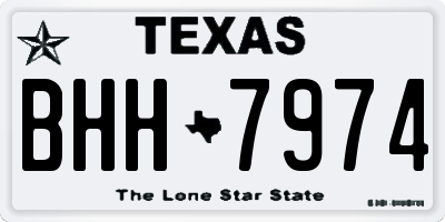 TX license plate BHH7974