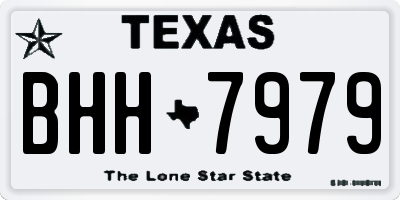 TX license plate BHH7979