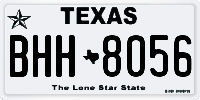 TX license plate BHH8056