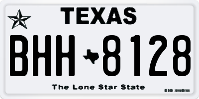 TX license plate BHH8128