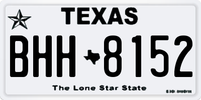 TX license plate BHH8152