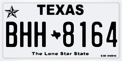 TX license plate BHH8164