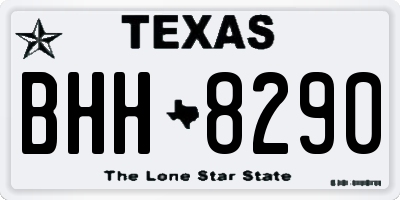 TX license plate BHH8290
