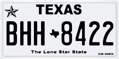 TX license plate BHH8422
