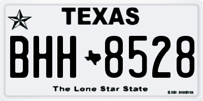 TX license plate BHH8528