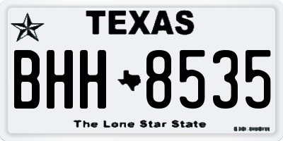 TX license plate BHH8535