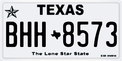TX license plate BHH8573