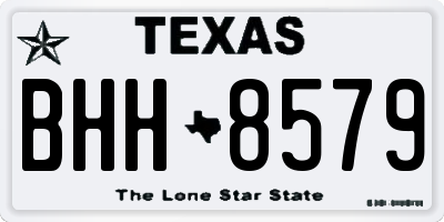 TX license plate BHH8579