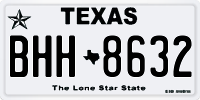 TX license plate BHH8632
