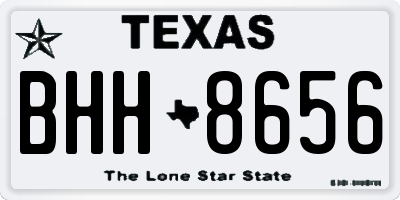 TX license plate BHH8656