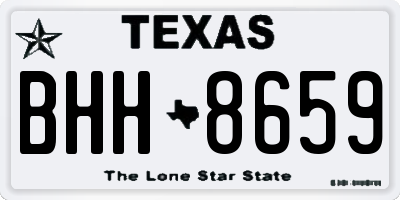 TX license plate BHH8659