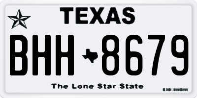 TX license plate BHH8679