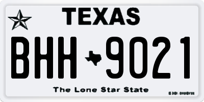 TX license plate BHH9021