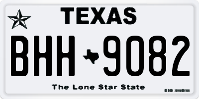 TX license plate BHH9082