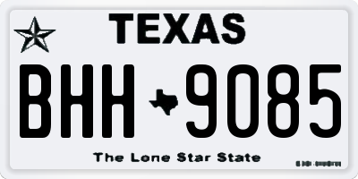 TX license plate BHH9085