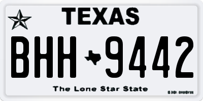 TX license plate BHH9442