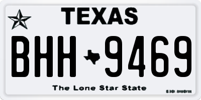 TX license plate BHH9469